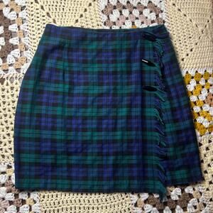 90s Tracy Evans plaid mini skirt